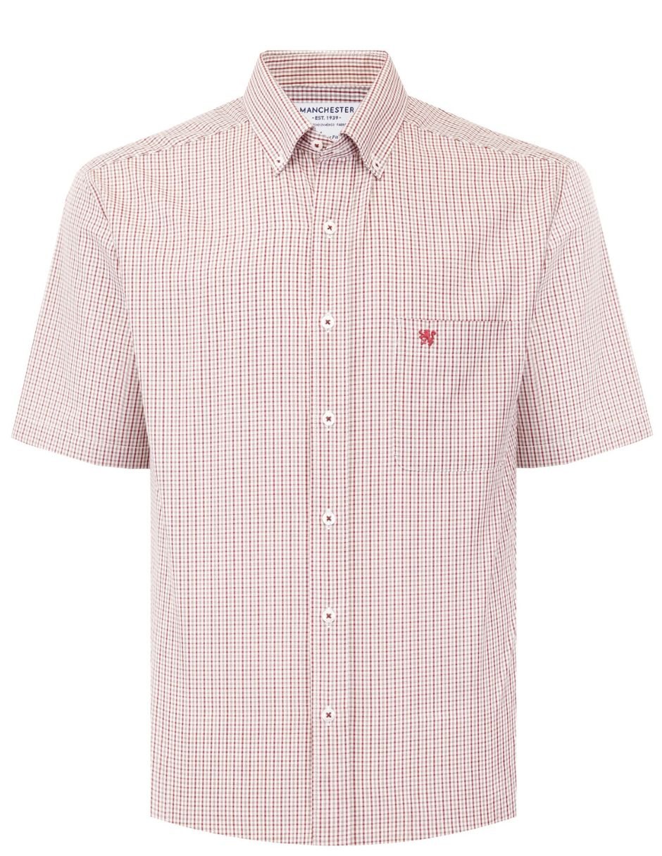 Camisa casual manchester manga corta para hombre Camisa casual manchester manga corta para hombre