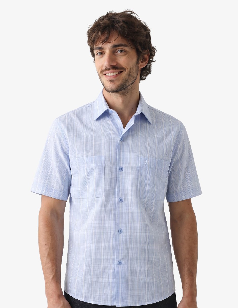Camisa casual manchester manga corta para hombre Camisa casual manchester manga corta para hombre