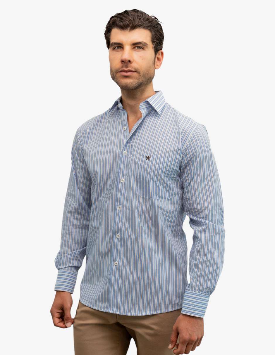 Camisa casual manchester manga larga para hombre Camisa casual manchester manga larga para hombre