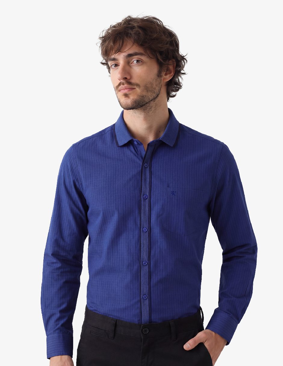 Camisa casual manchester manga larga para hombre Camisa casual manchester manga larga para hombre