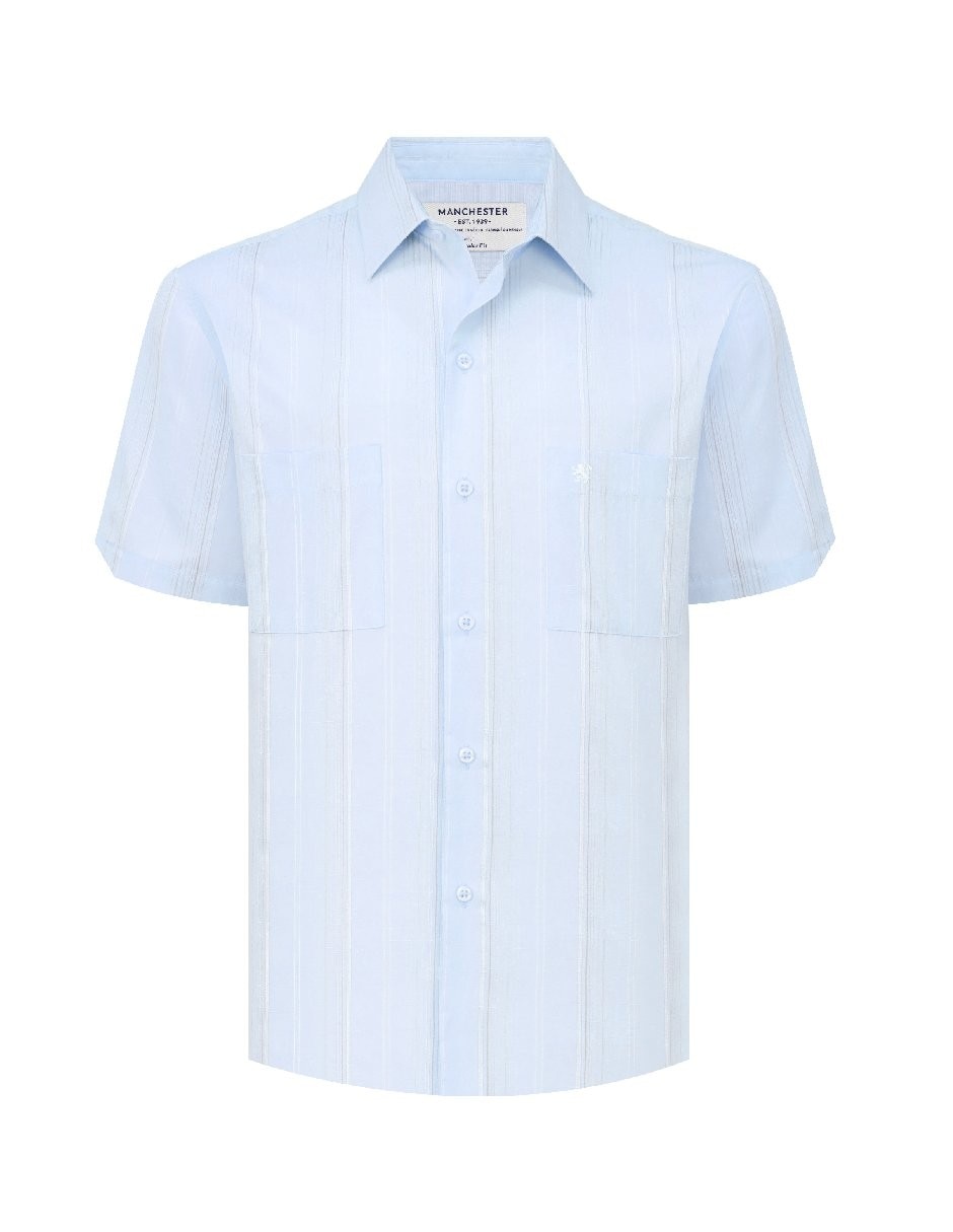 Camisa casual manchester manga corta para hombre Camisa casual manchester manga corta para hombre