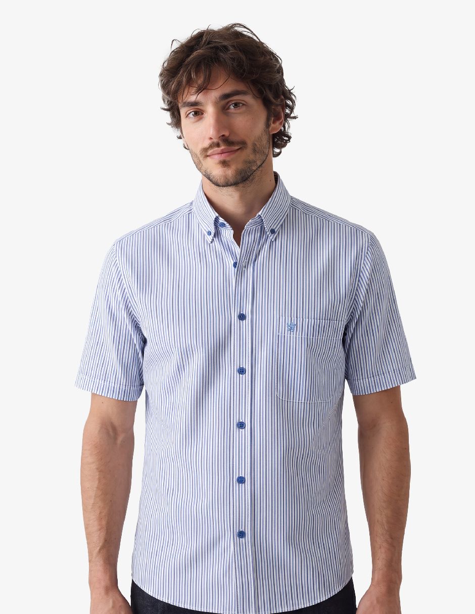 Camisa casual manchester manga corta para hombre Camisa casual manchester manga corta para hombre