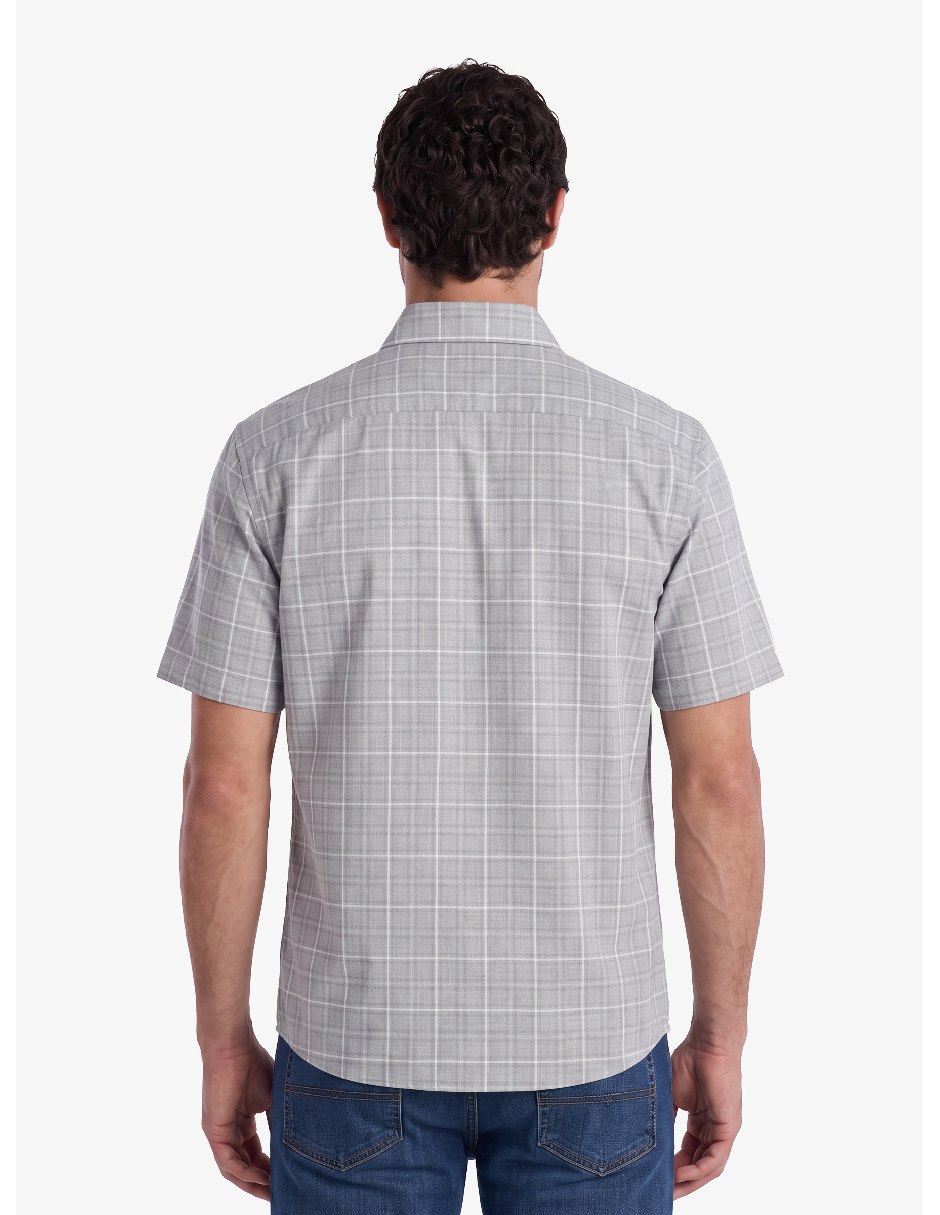 Camisa casual manchester manga corta para hombre