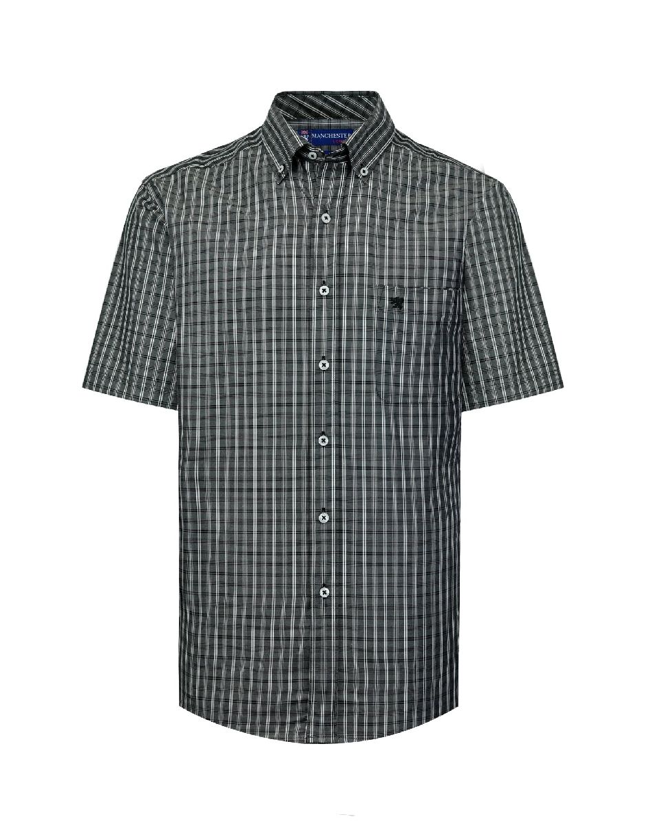Camisa casual manchester manga corta para hombre Camisa casual manchester manga corta para hombre