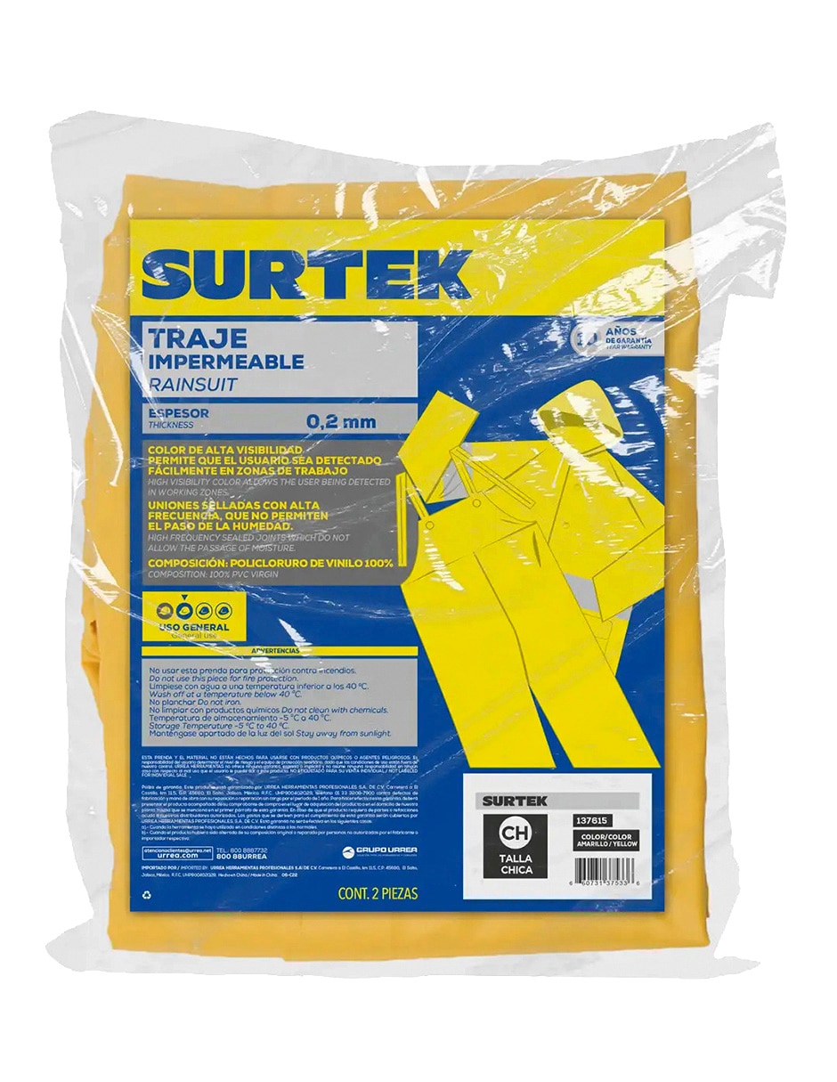 Impermeable surtek para hombre 2