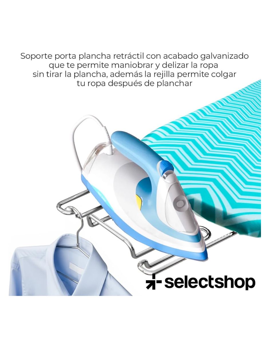 Burro de planchar selectshop tabla plegable de 4