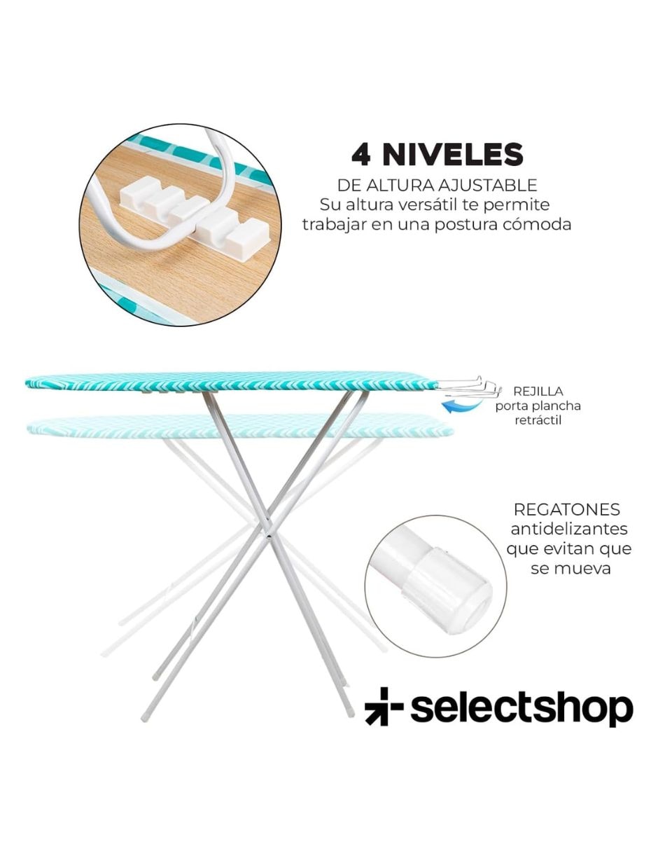 Burro de planchar selectshop tabla plegable de 2