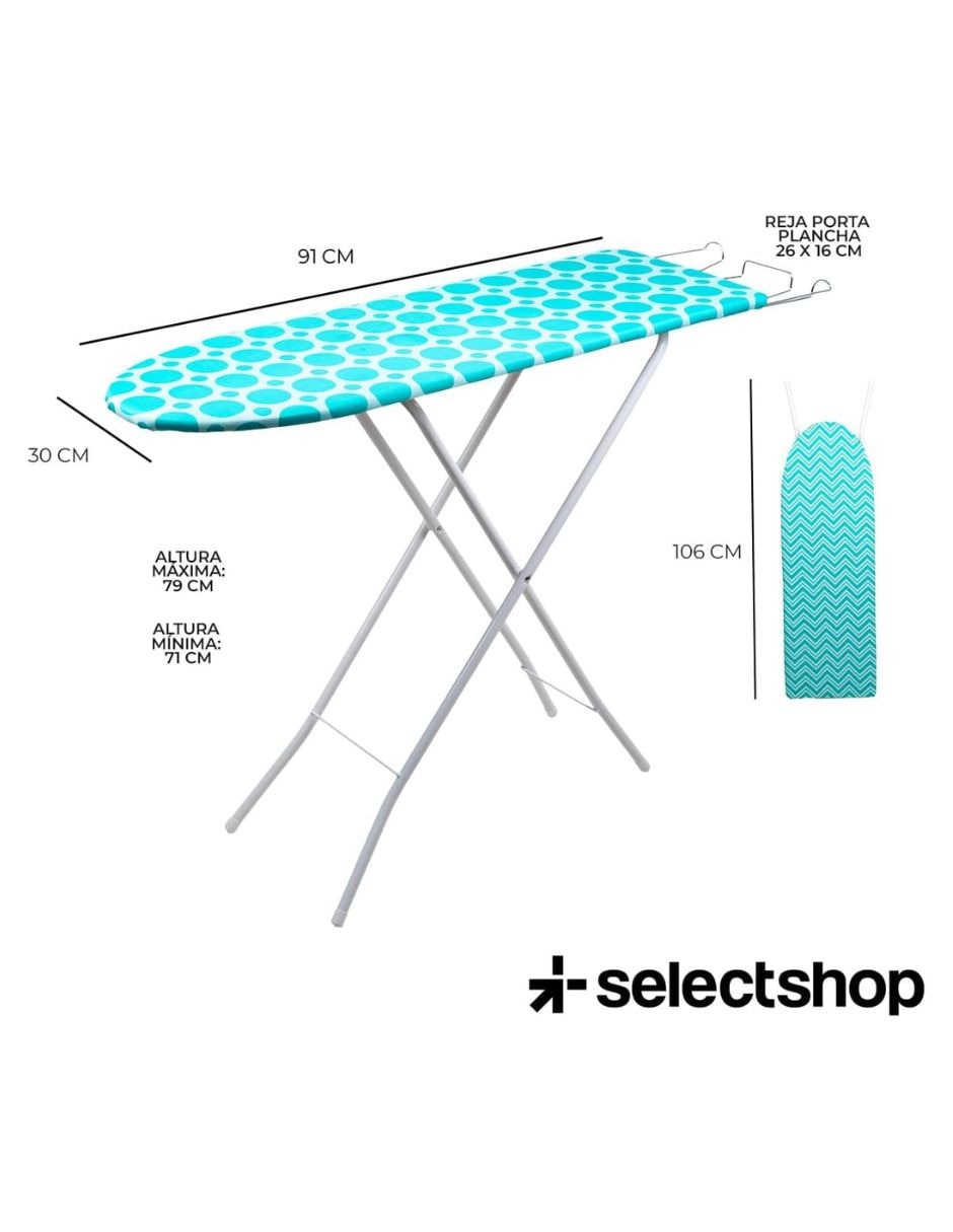 Burro de planchar selectshop tabla plegable de 6