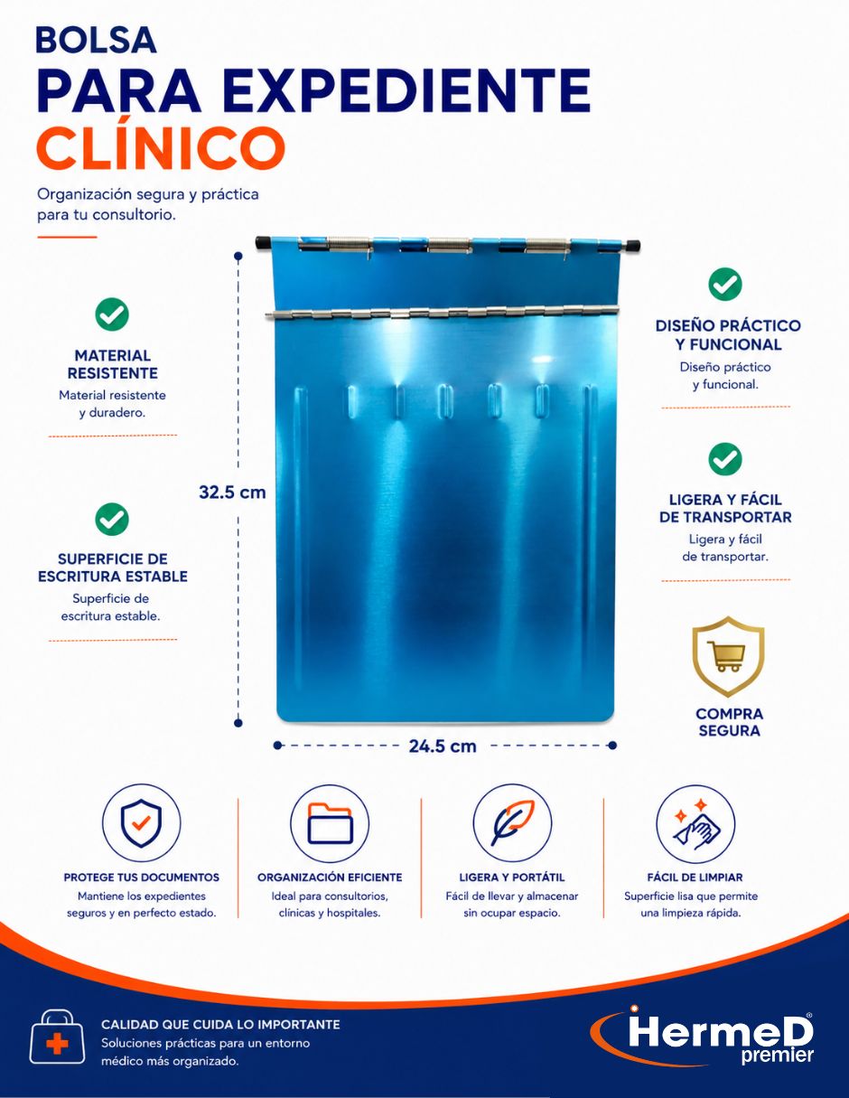 Carpeta con argollas hermed porta expediente 2