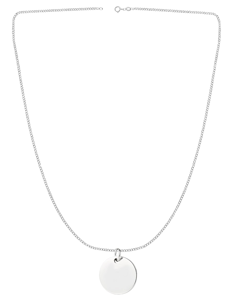Collar con dije clepsidra de plata Collar con dije clepsidra de plata