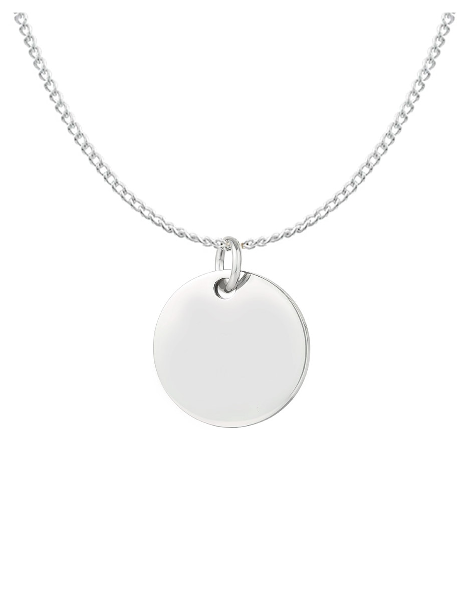 Collar con dije clepsidra de plata 4