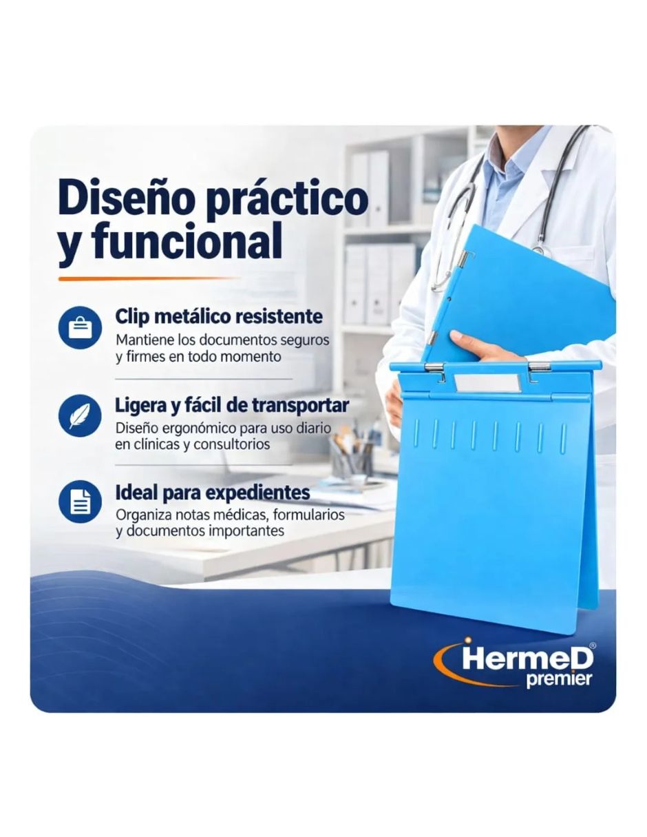 Carpeta con argollas hermed de plástico 5