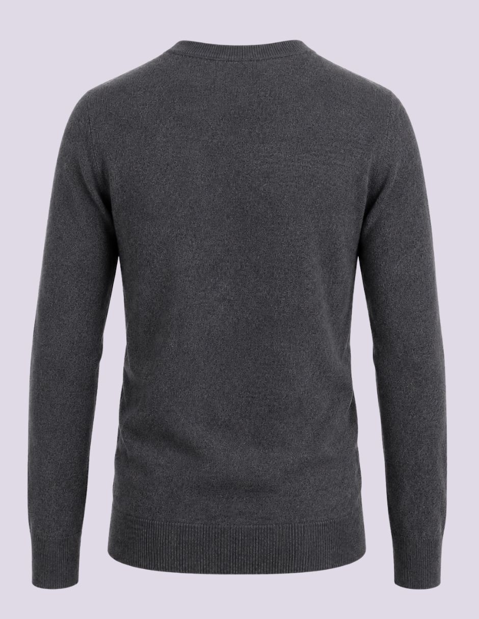 Suéter cuello v para hombre 3