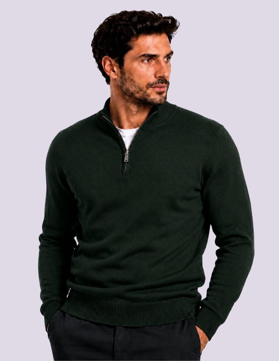 Suéter alan stuart cuello redondo para hombre