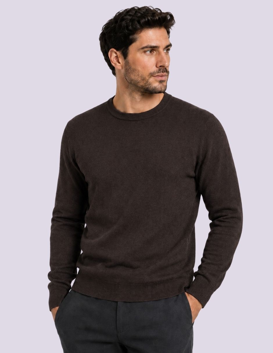 Suéter cuello redondo para hombre 2