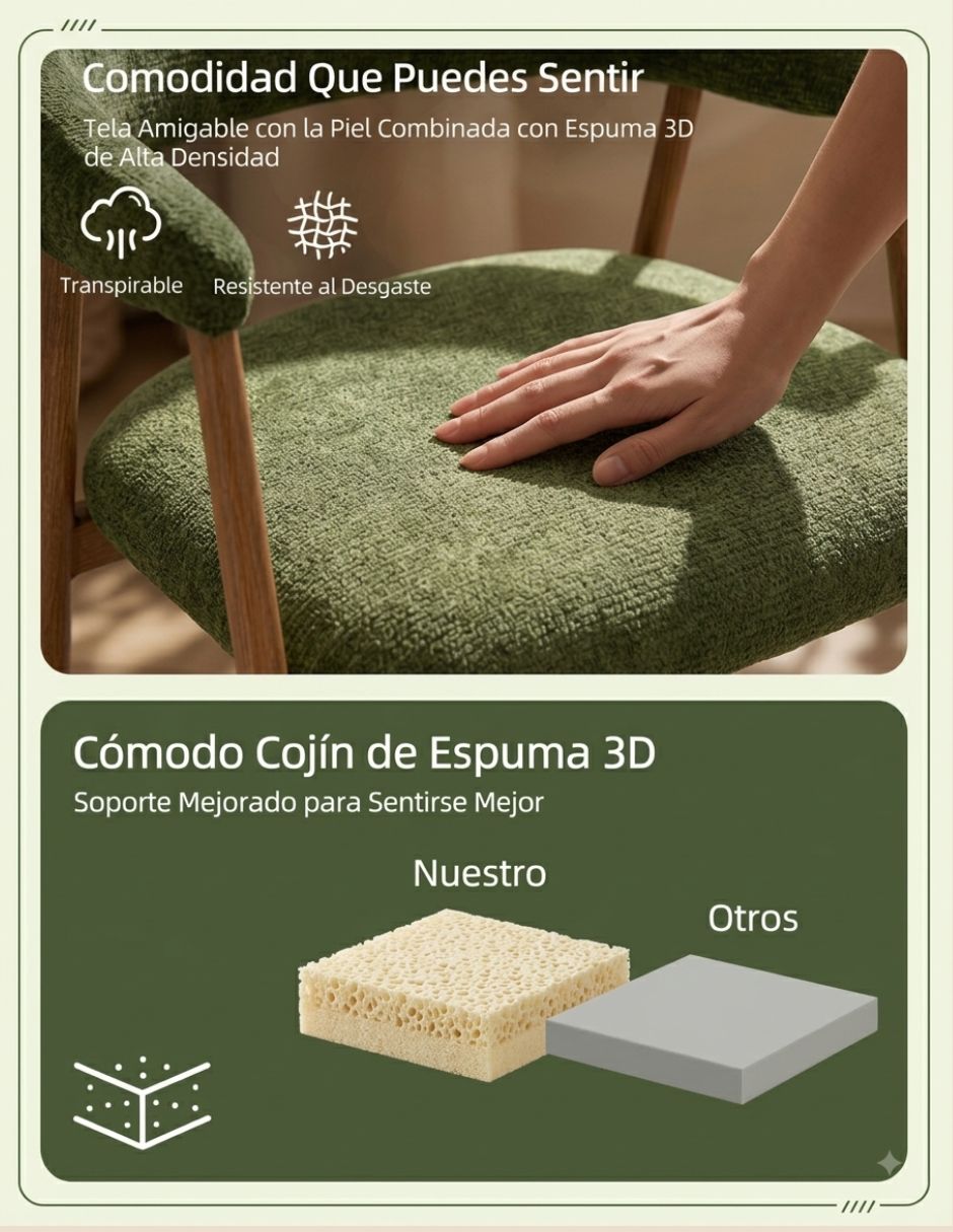 Silla con brazos 2 piezas 9
