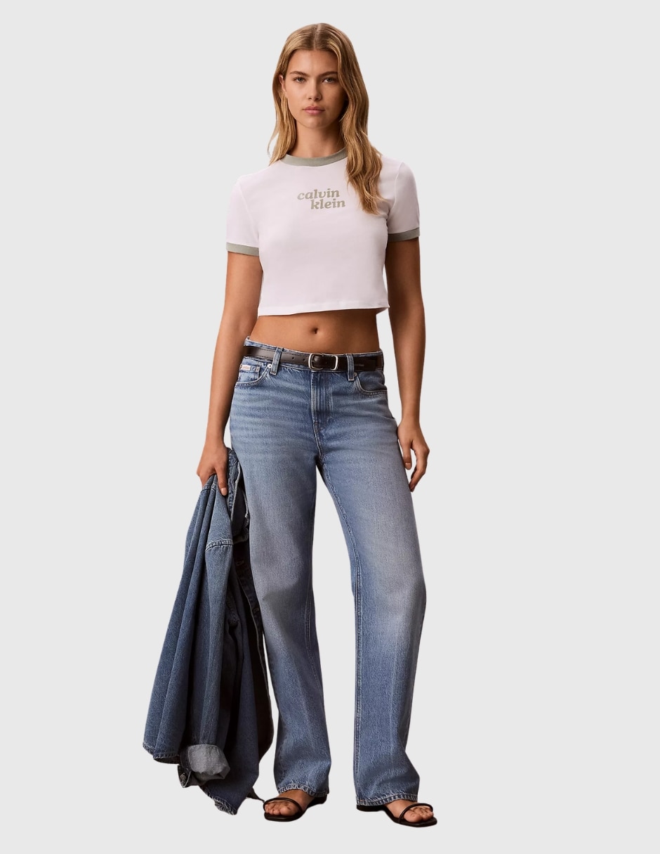 Playera manga corta cuello redondo mujer 5