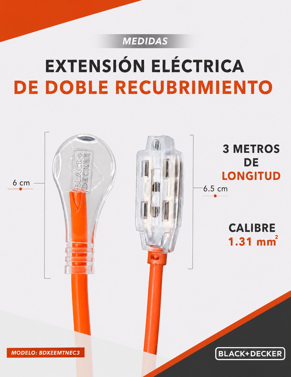 Extensión Eléctrica 3 m 10