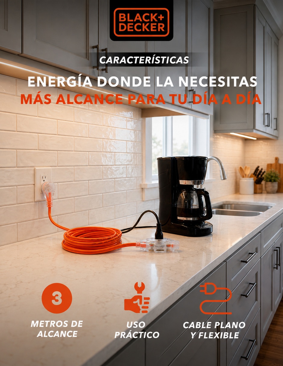 Extensión Eléctrica 3 m 6