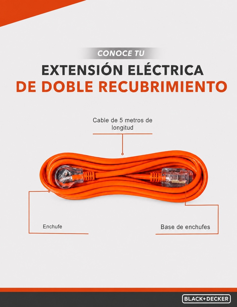 Extensión Eléctrica 5 m 5