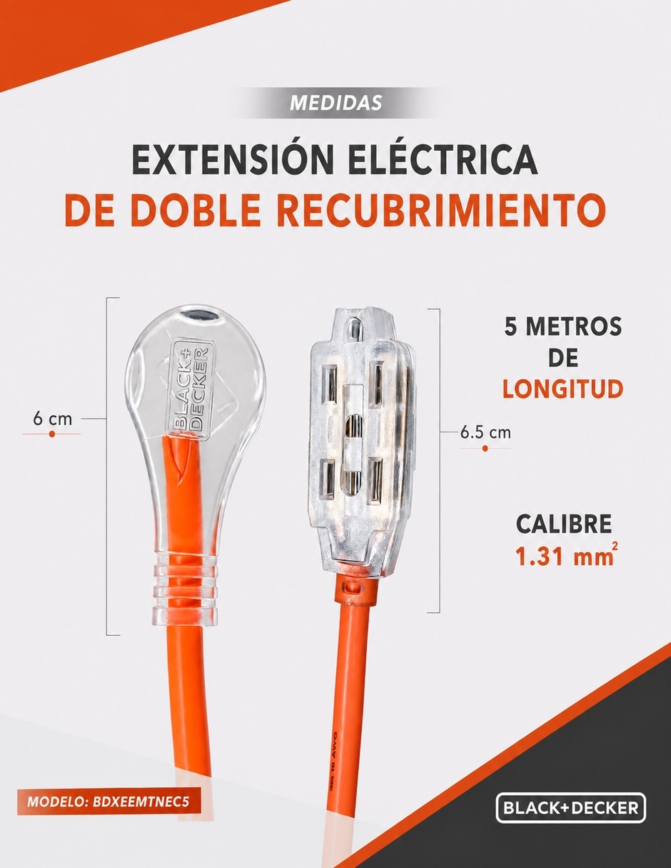 Extensión Eléctrica 5 m 10