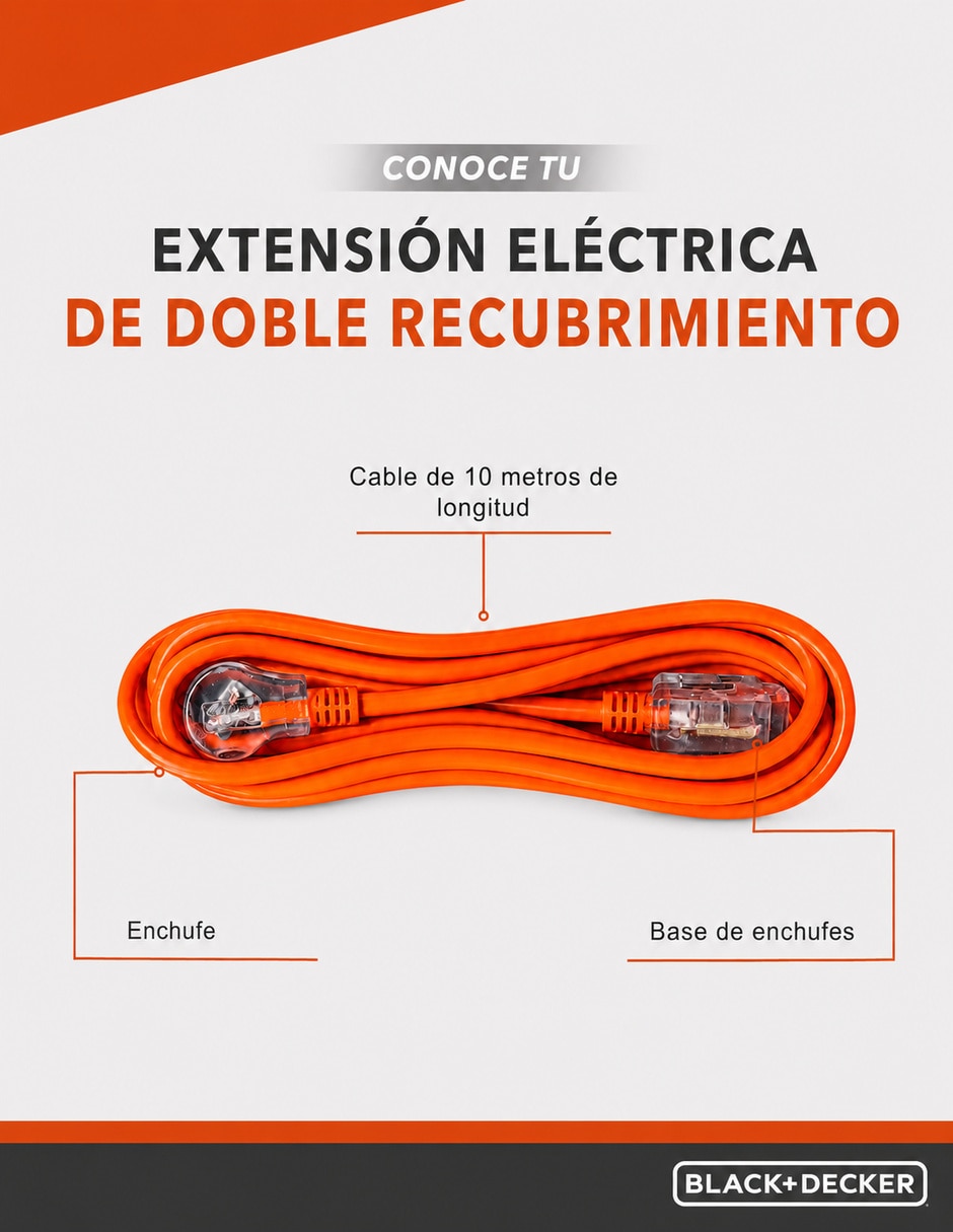 Extensión Eléctrica 10 m 5