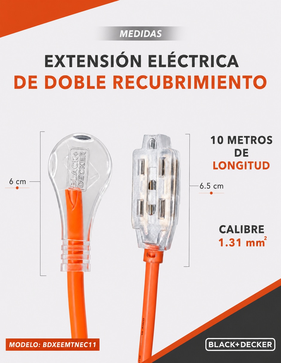 Extensión Eléctrica 10 m 10