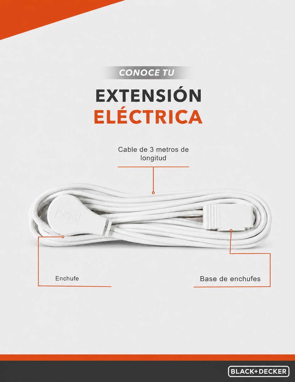 Extensión Eléctrica 3 m 5
