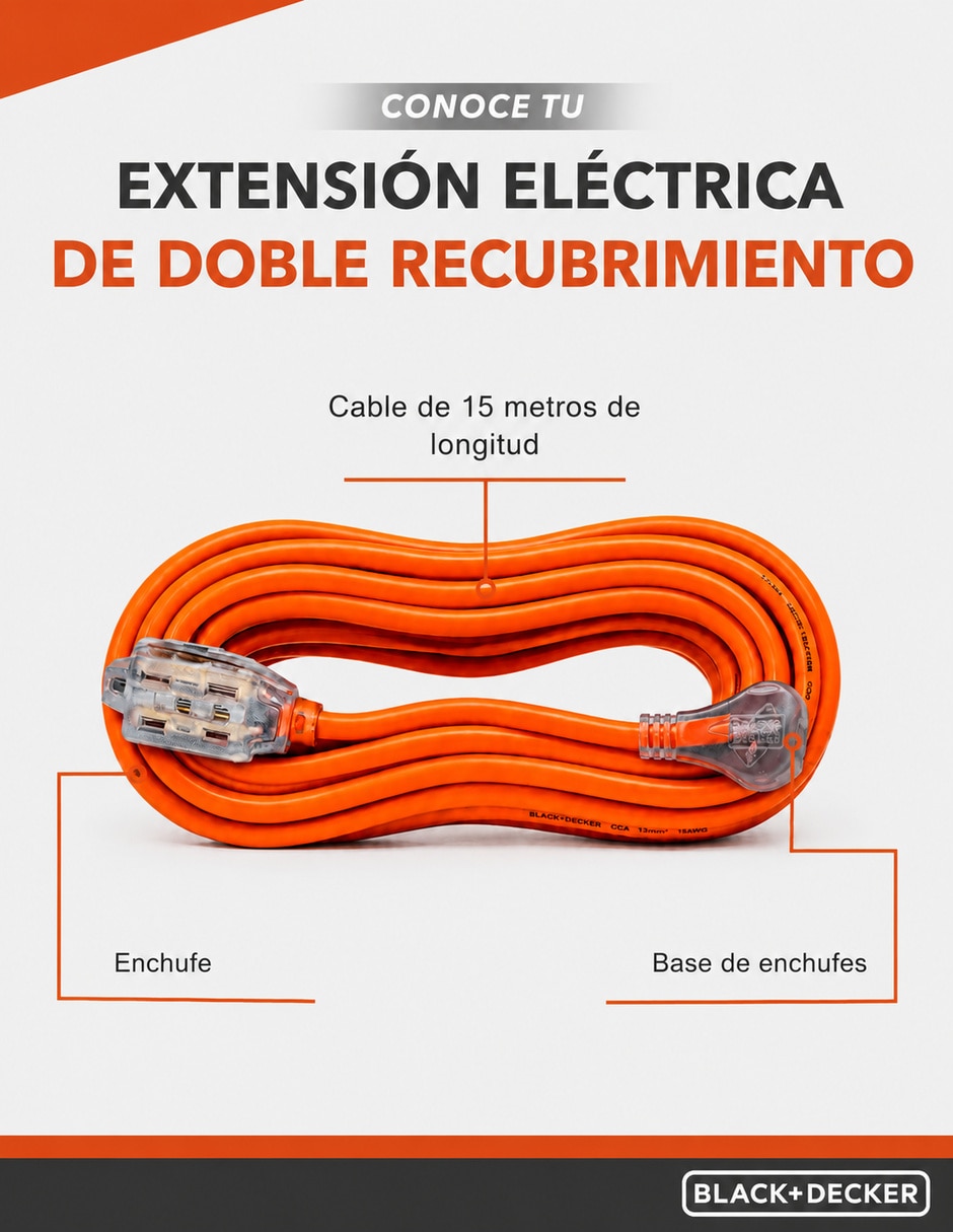 Extensión Eléctrica 15 m 5