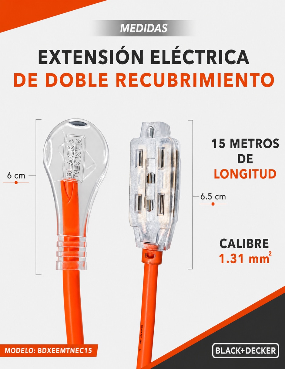 Extensión Eléctrica 15 m 10