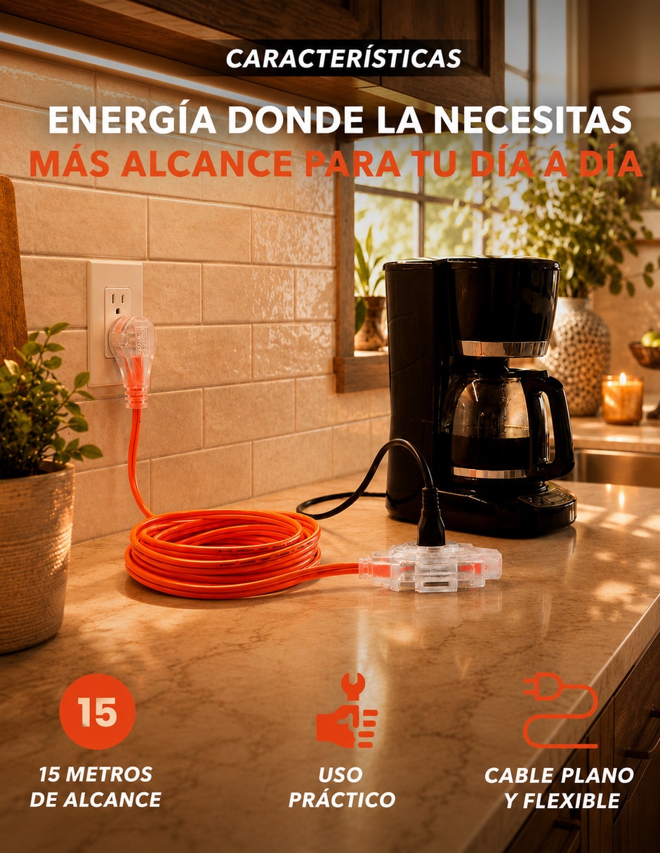 Extensión Eléctrica 15 m 6
