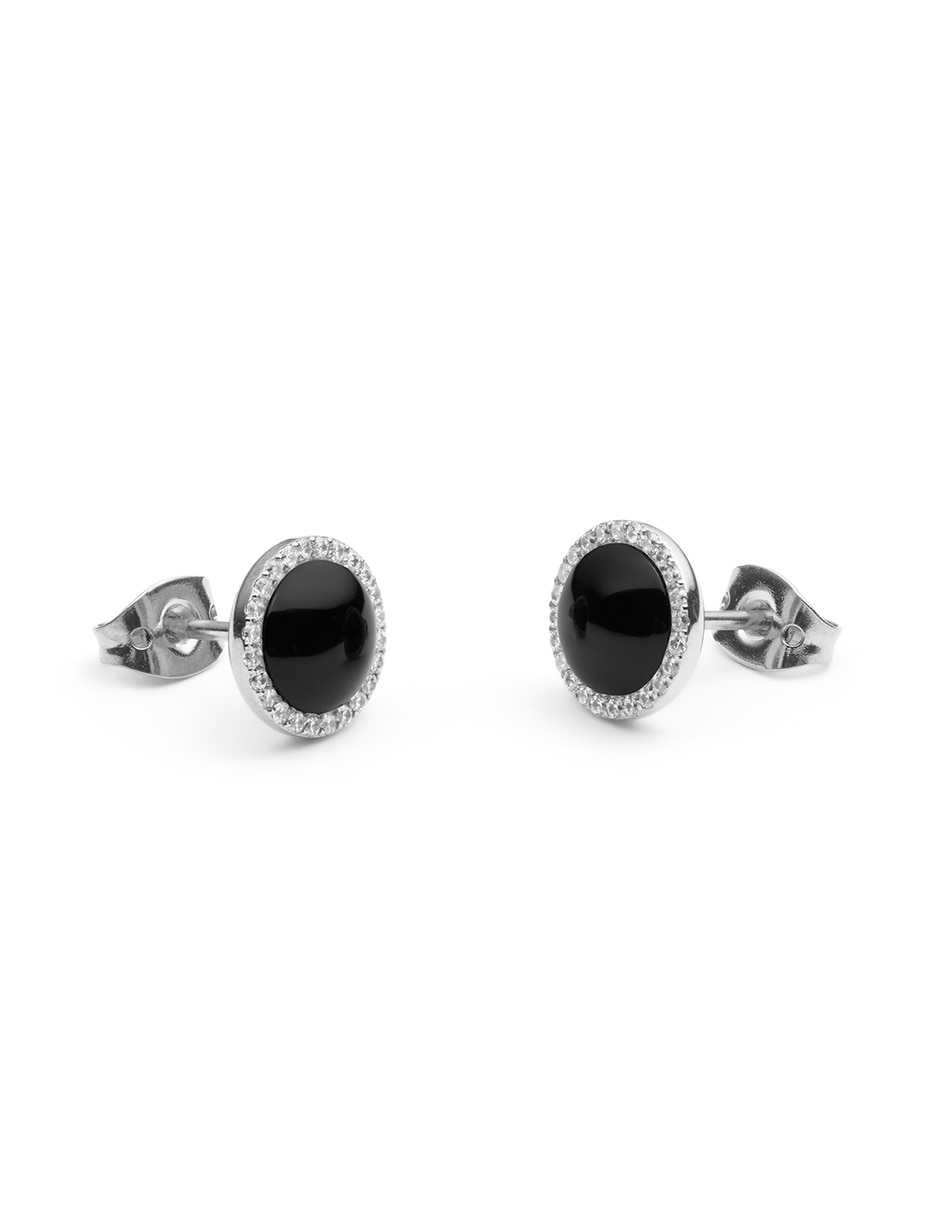 Aretes cortos Daniel Wellington cristal 2