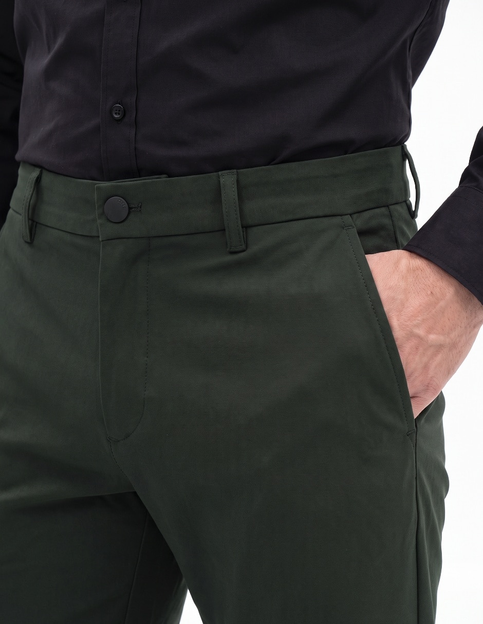 Pantalón casual Slim de algodón para hombre 4