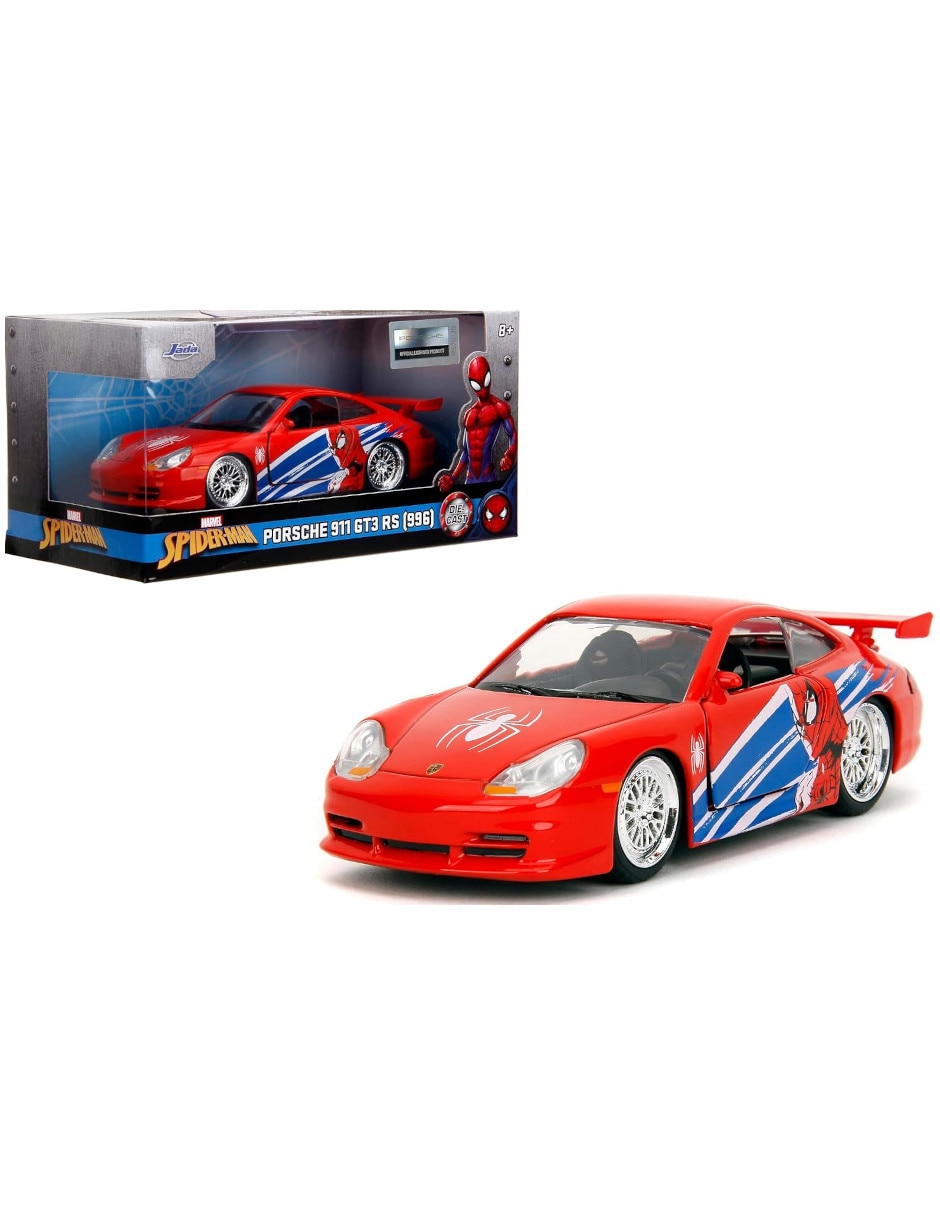 Automóvil deportivo Jada Toys Porsche 911 GT3 RS (S996) Marvel Spiderman