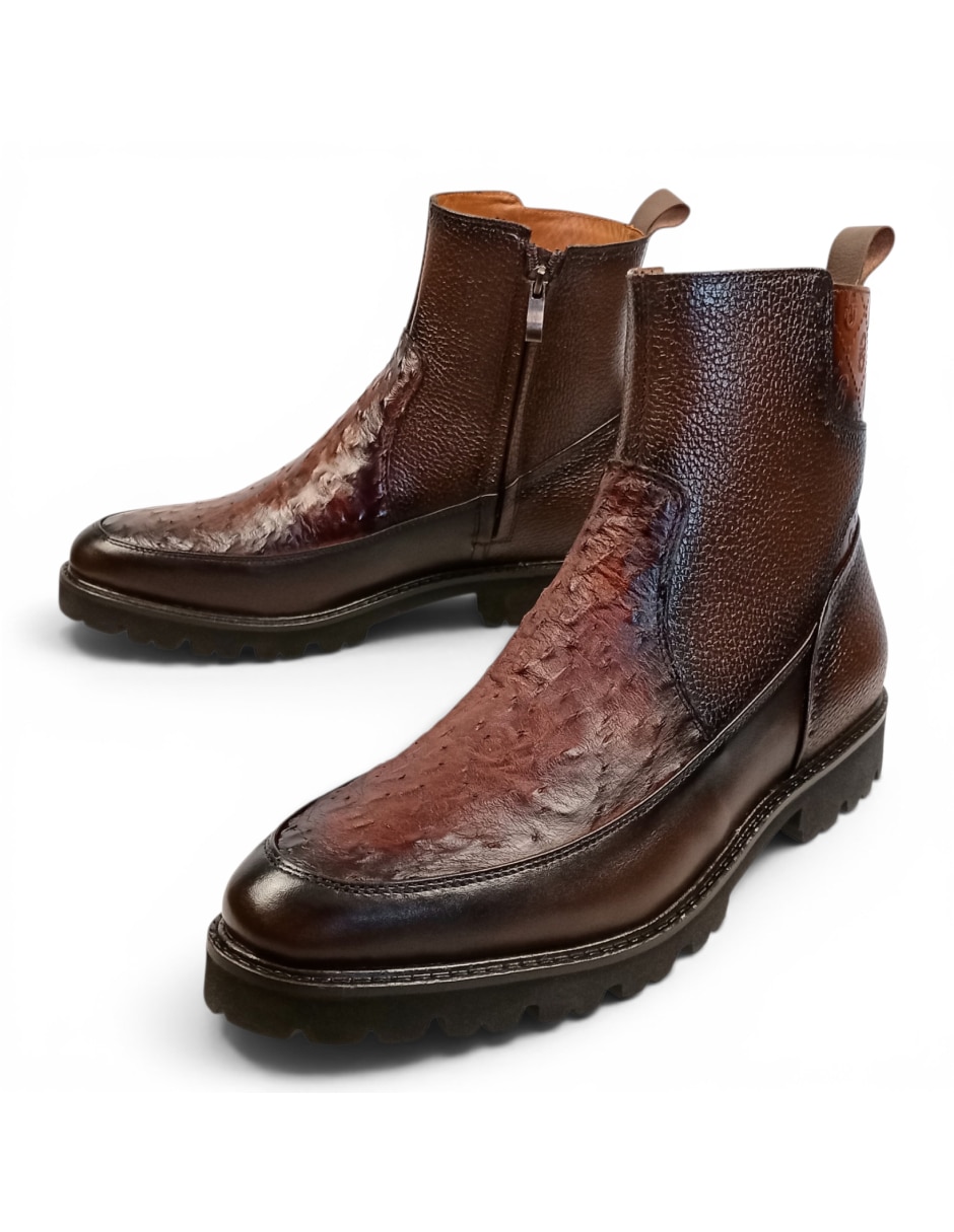 Botín Royal de piel para hombre 2