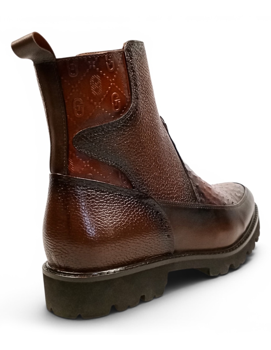 Botín Royal de piel para hombre 4