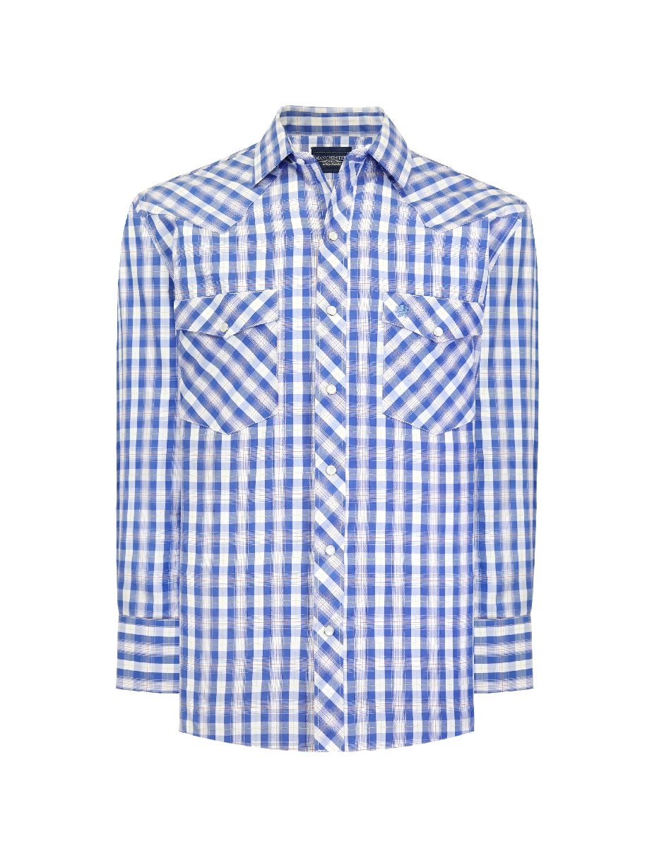 Camisa casual manga larga para hombre