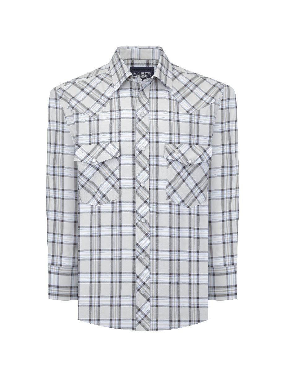 Camisa casual manga larga para hombre 1