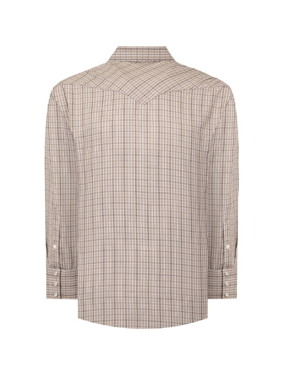 Camisa casual manga larga para hombre 5
