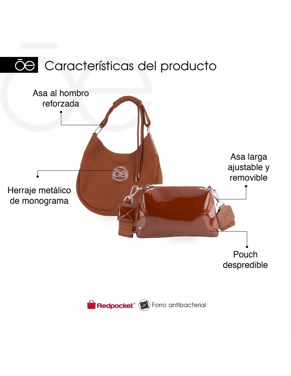 Bolsa hobo de piel para mujer 9