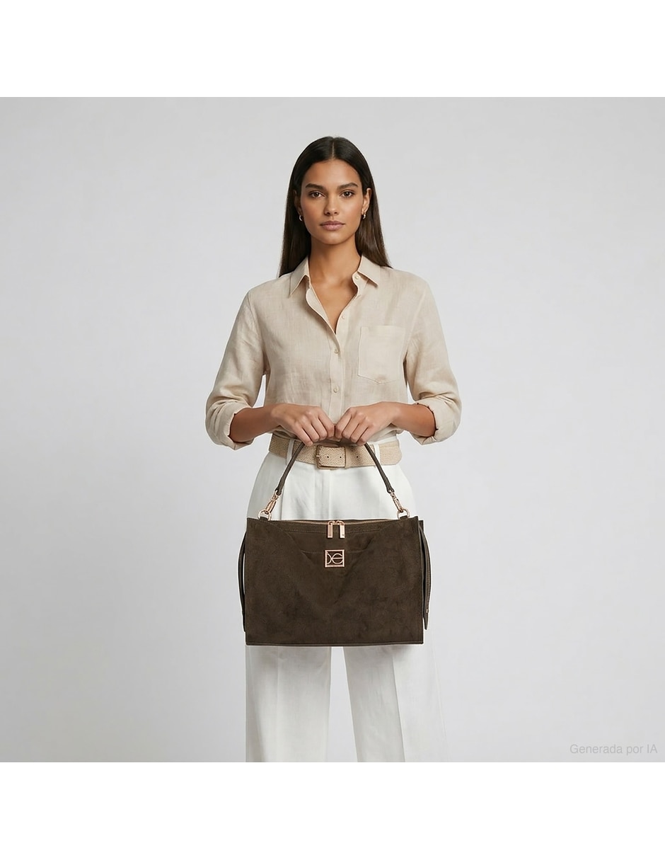 Bolsa satchel de piel para mujer 2