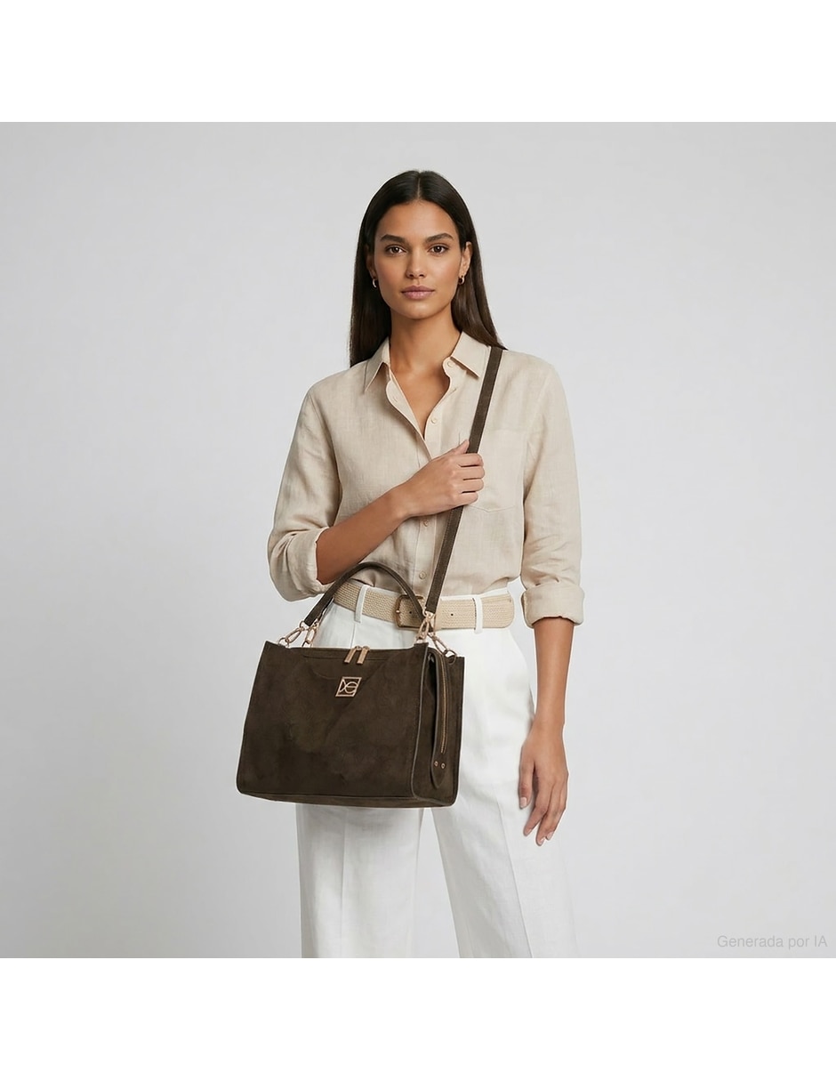 Bolsa satchel de piel para mujer 3
