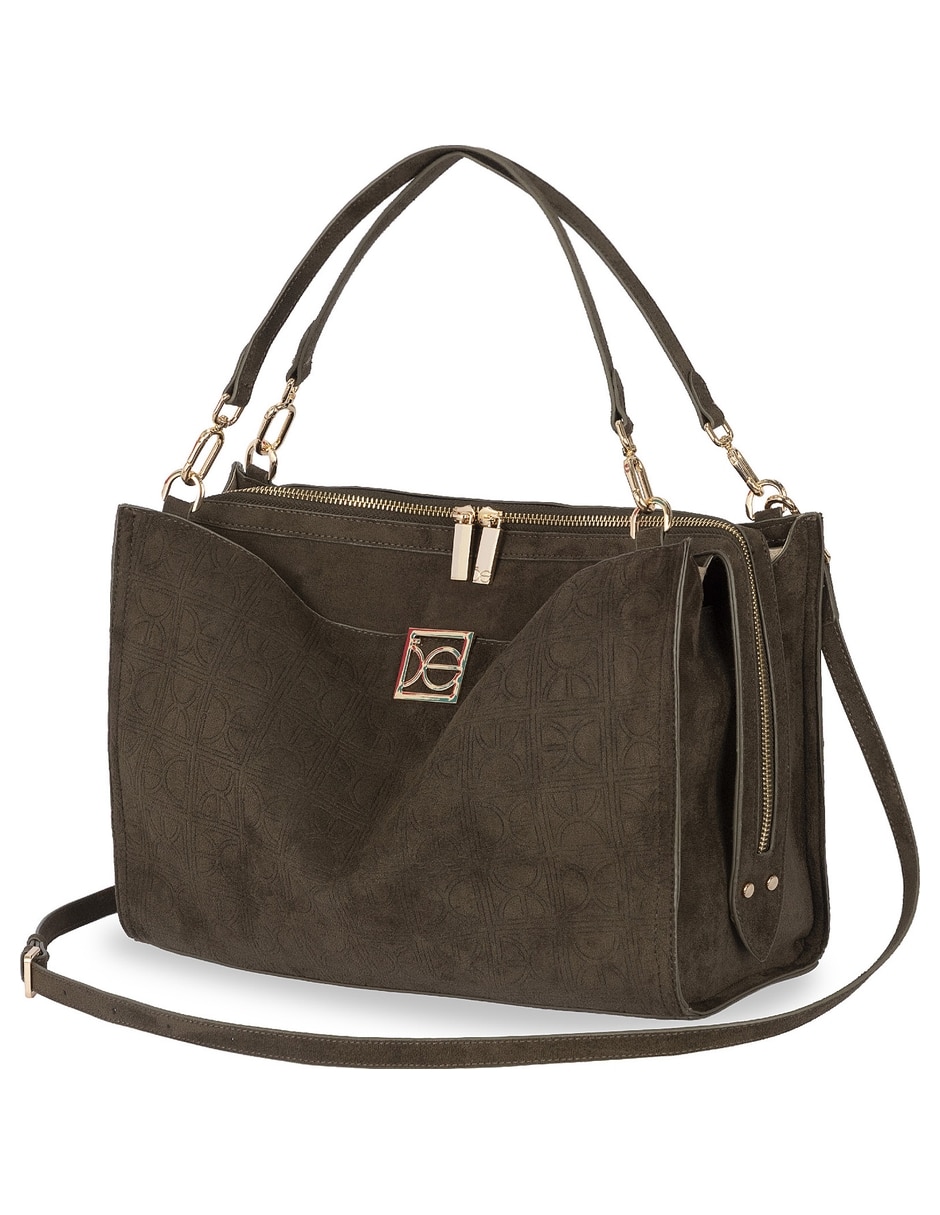 Bolsa satchel de piel para mujer 4