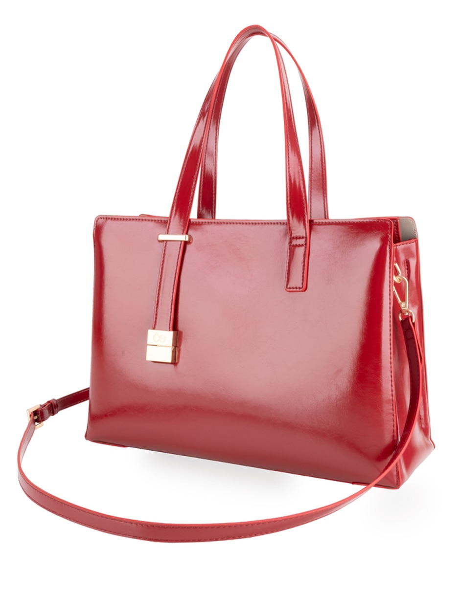 Bolsa satchel de piel para mujer 4