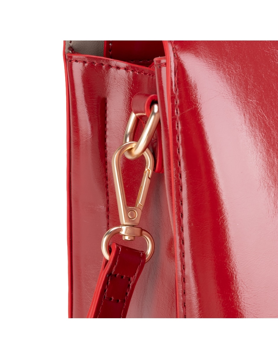 Bolsa satchel de piel para mujer 7