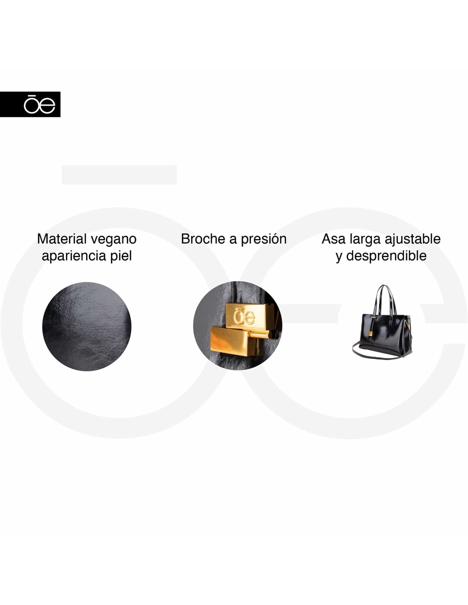 Bolsa satchel de piel para mujer 8