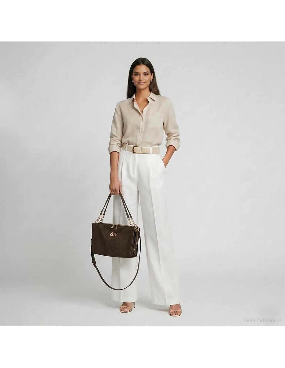 Bolsa satchel de piel vegana para mujer 2