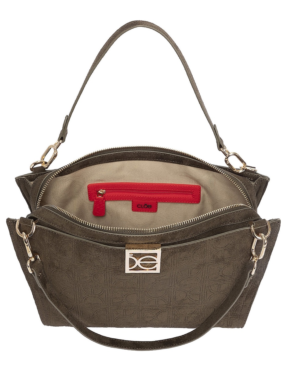 Bolsa satchel de piel vegana para mujer 6
