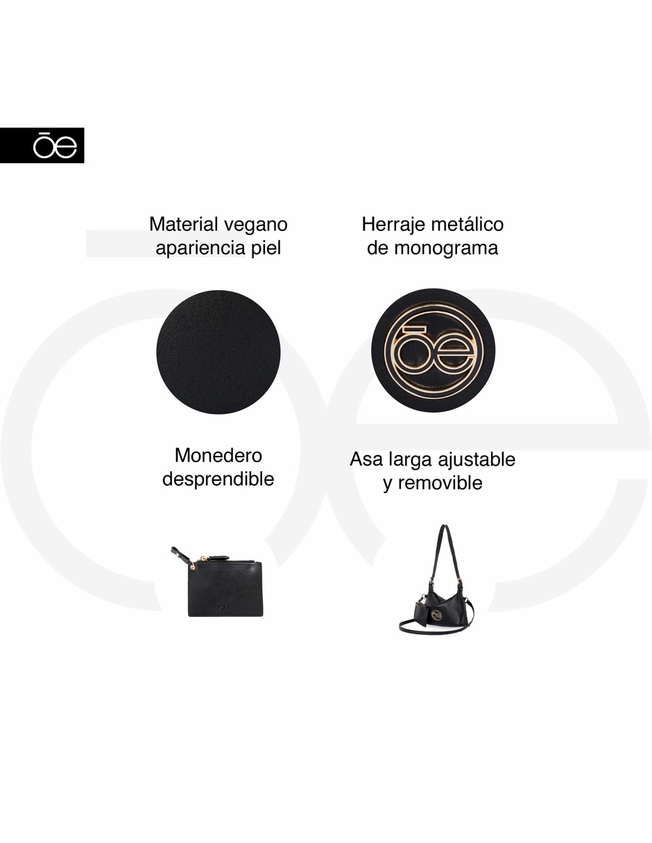 Bolsa shoulder Cloe de piel para mujer