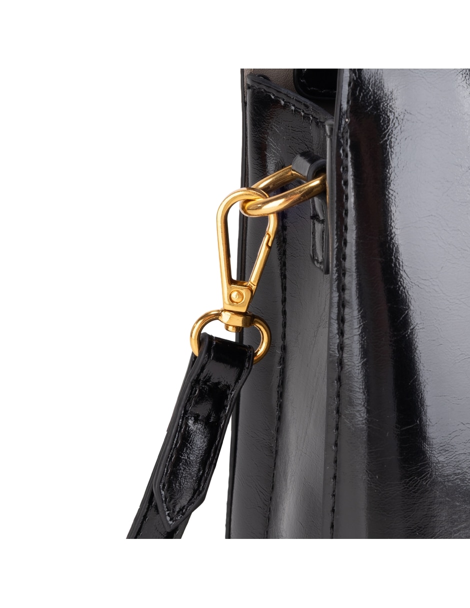 Bolsa satchel de piel para mujer 8